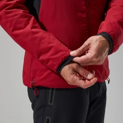 Berghaus MTN Seeker MW Synthetischer Hoodie für Herren - Dunkelrot/Schwarz-Herren Hoodies Und Sweatshirts