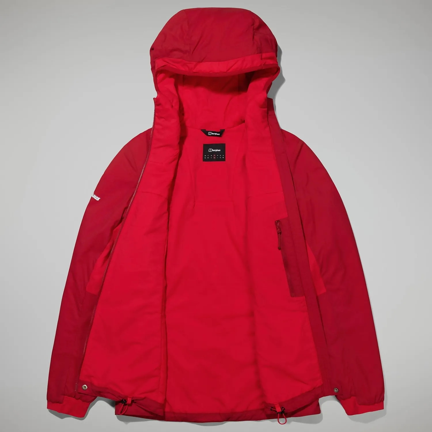 Berghaus MTN Seeker MW Synthetischer Hoodie für Damen - Dunkelrot/Rot-Damen Hoodies Und Sweatshirts