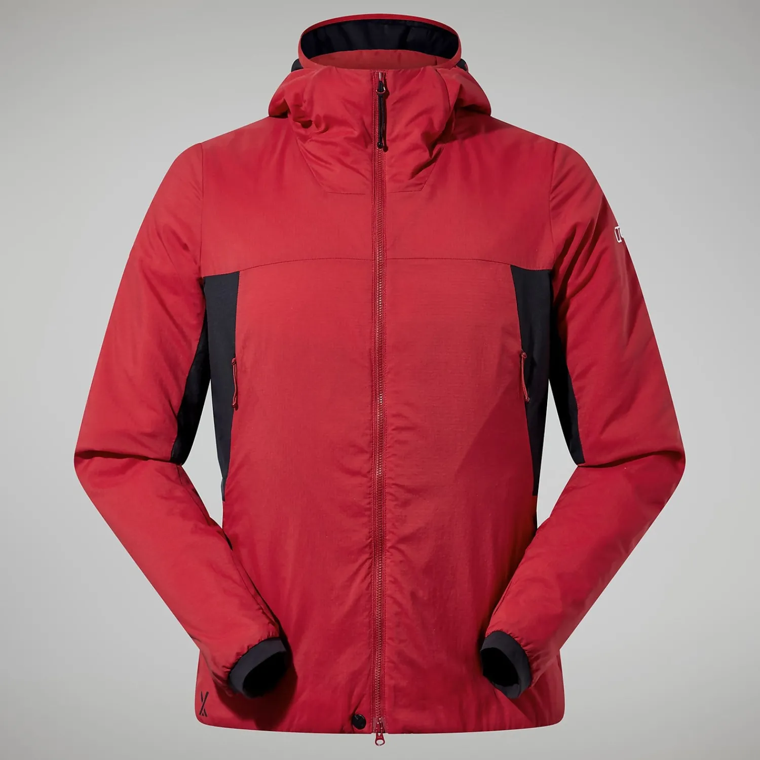 Berghaus MTN Seeker MW Synthetischer Hoodie für Herren - Dunkelrot/Schwarz-Herren Hoodies Und Sweatshirts
