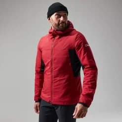 Berghaus MTN Seeker MW Synthetischer Hoodie für Herren - Dunkelrot/Schwarz-Herren Hoodies Und Sweatshirts