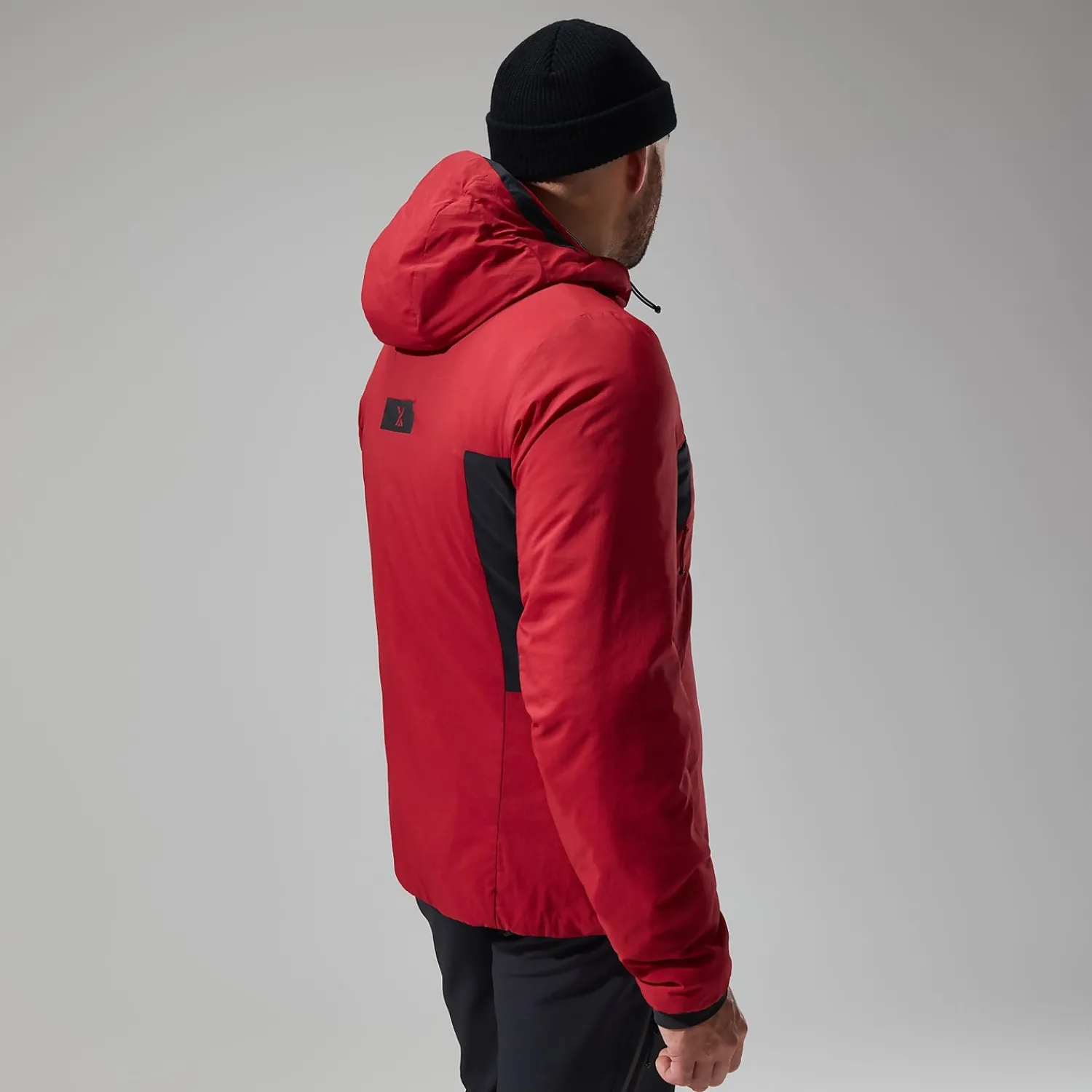 Berghaus MTN Seeker MW Synthetischer Hoodie für Herren - Dunkelrot/Schwarz-Herren Hoodies Und Sweatshirts