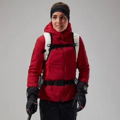 Berghaus MTN Seeker MW Synthetischer Hoodie für Damen - Dunkelrot/Rot-Damen Hoodies Und Sweatshirts