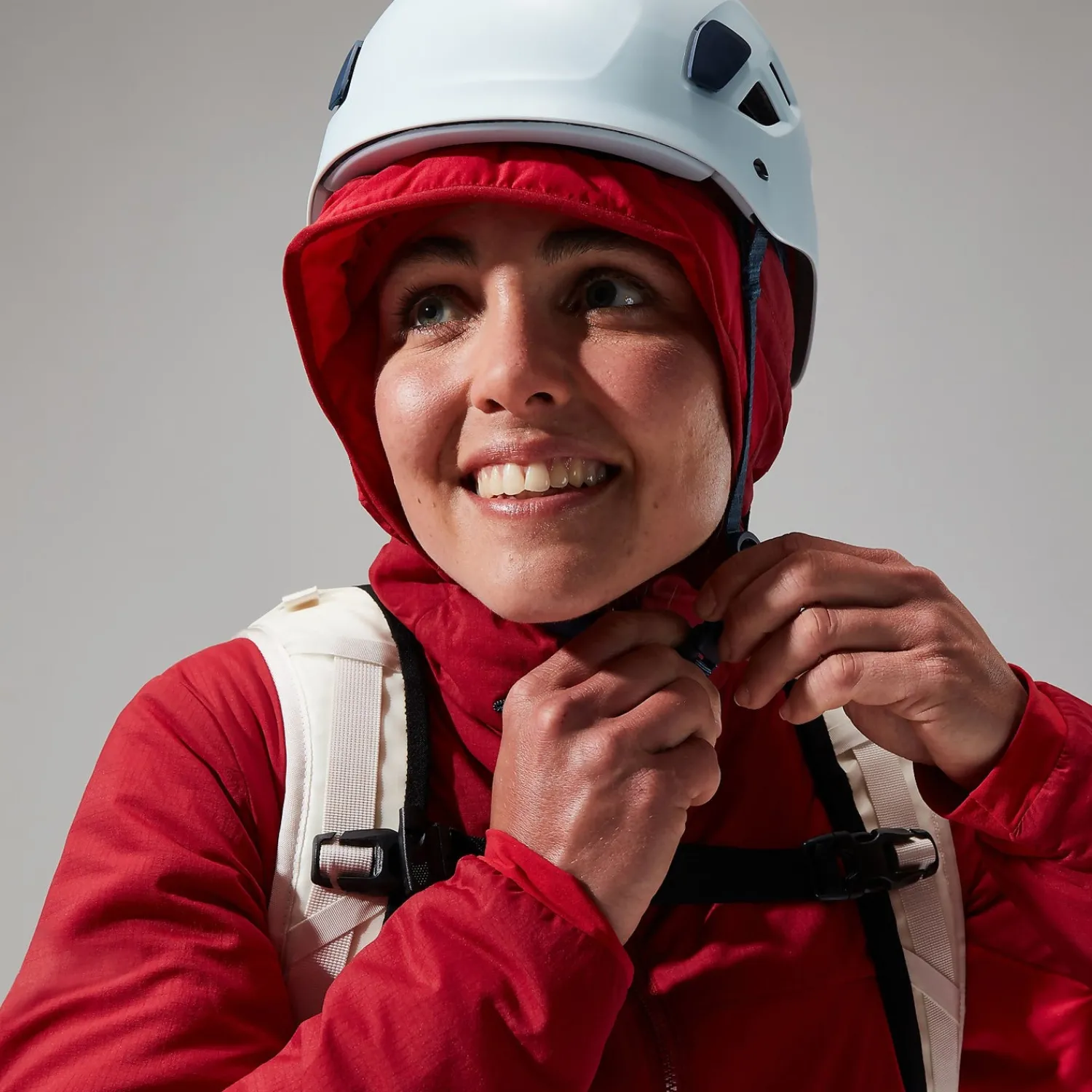 Berghaus MTN Seeker MW Synthetischer Hoodie für Damen - Dunkelrot/Rot-Damen Hoodies Und Sweatshirts