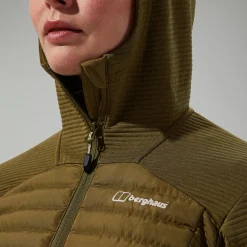 Berghaus Nula Hybrid Jacke für Damen - Grün-Damen Isolierend