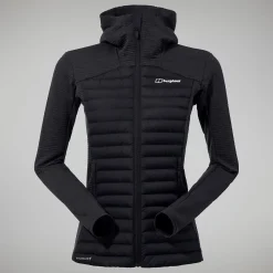 Berghaus Nula Hybrid Jacken für Damen - Schwarz-Damen Isolierend