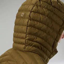 Berghaus Nula Lange Micro Jacket für Damen - Grün-Damen Isolierend | Lightweight