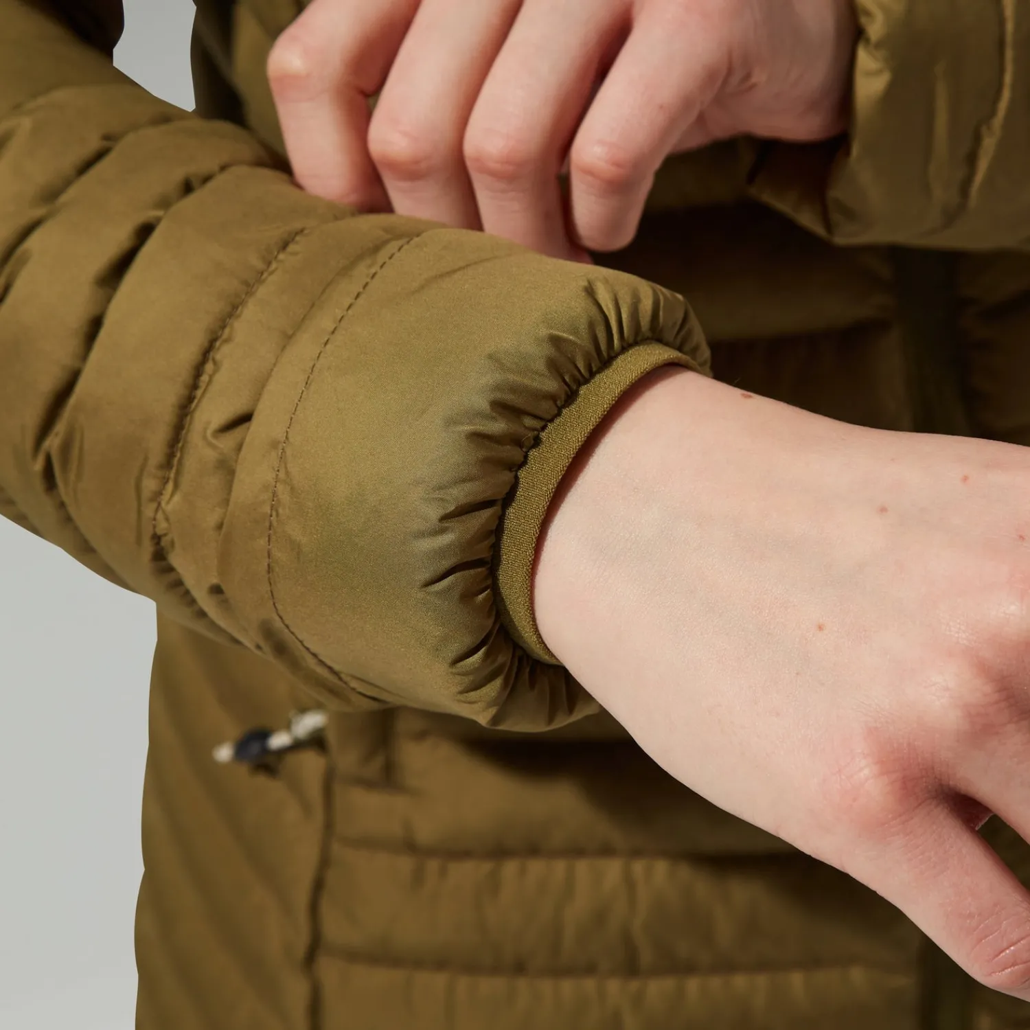 Berghaus Nula Lange Micro Jacket für Damen - Grün-Damen Isolierend | Lightweight