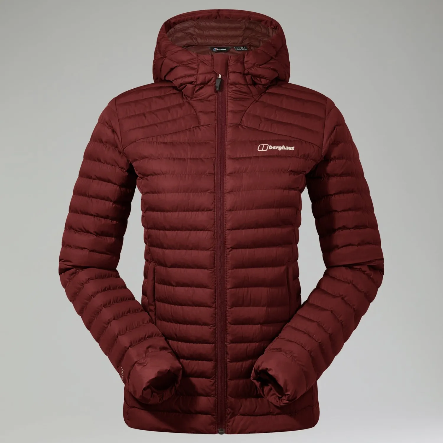 Berghaus Nula Micro Jacket Garnet für Damen - Rot-Damen Isolierend | Lightweight