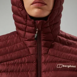 Berghaus Nula Micro Jacket Garnet für Damen - Rot-Damen Isolierend | Lightweight