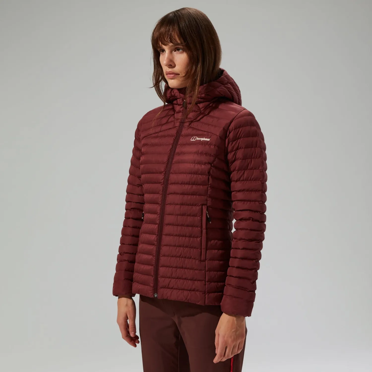 Berghaus Nula Micro Jacket Garnet für Damen - Rot-Damen Isolierend | Lightweight