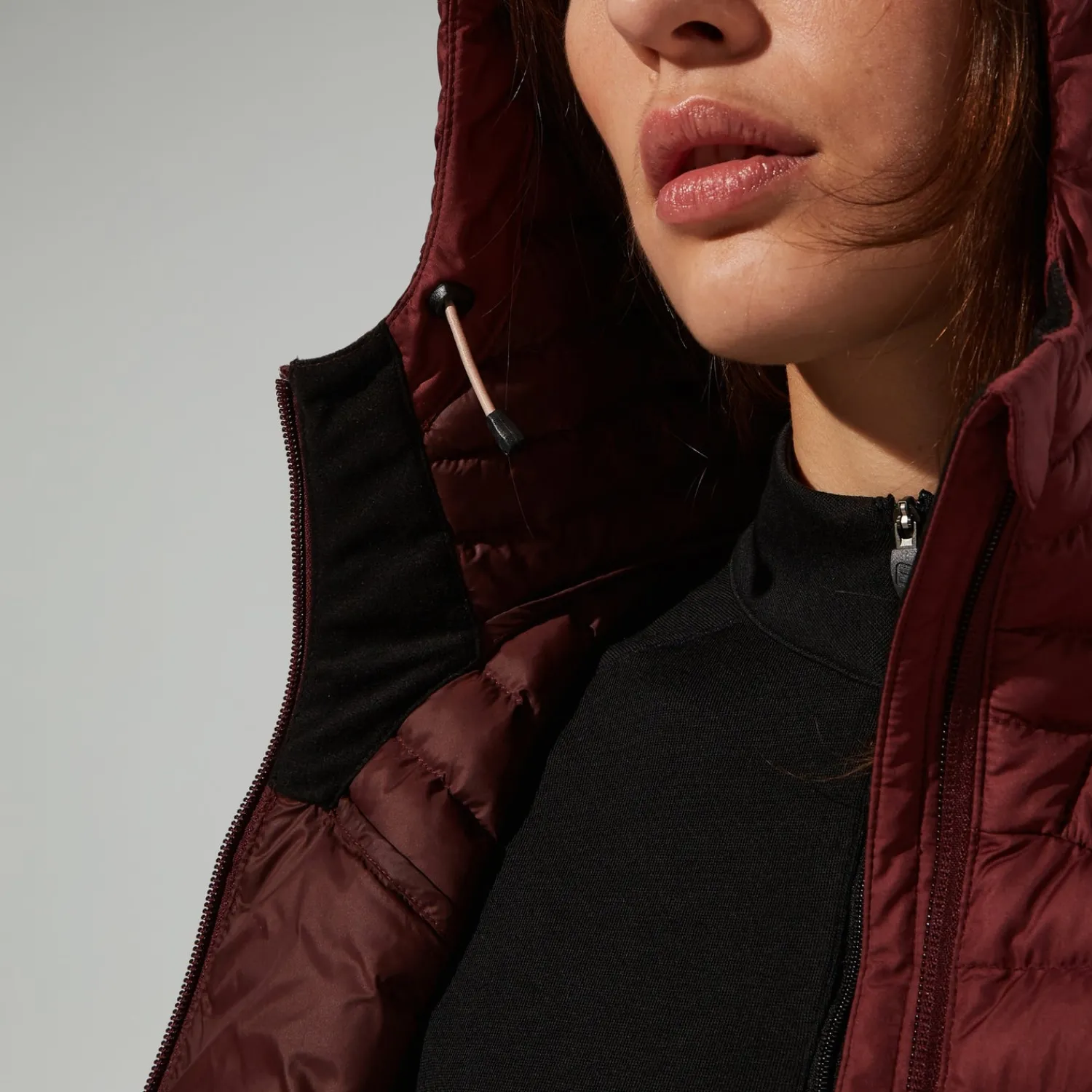 Berghaus Nula Micro Jacket Garnet für Damen - Rot-Damen Isolierend | Lightweight