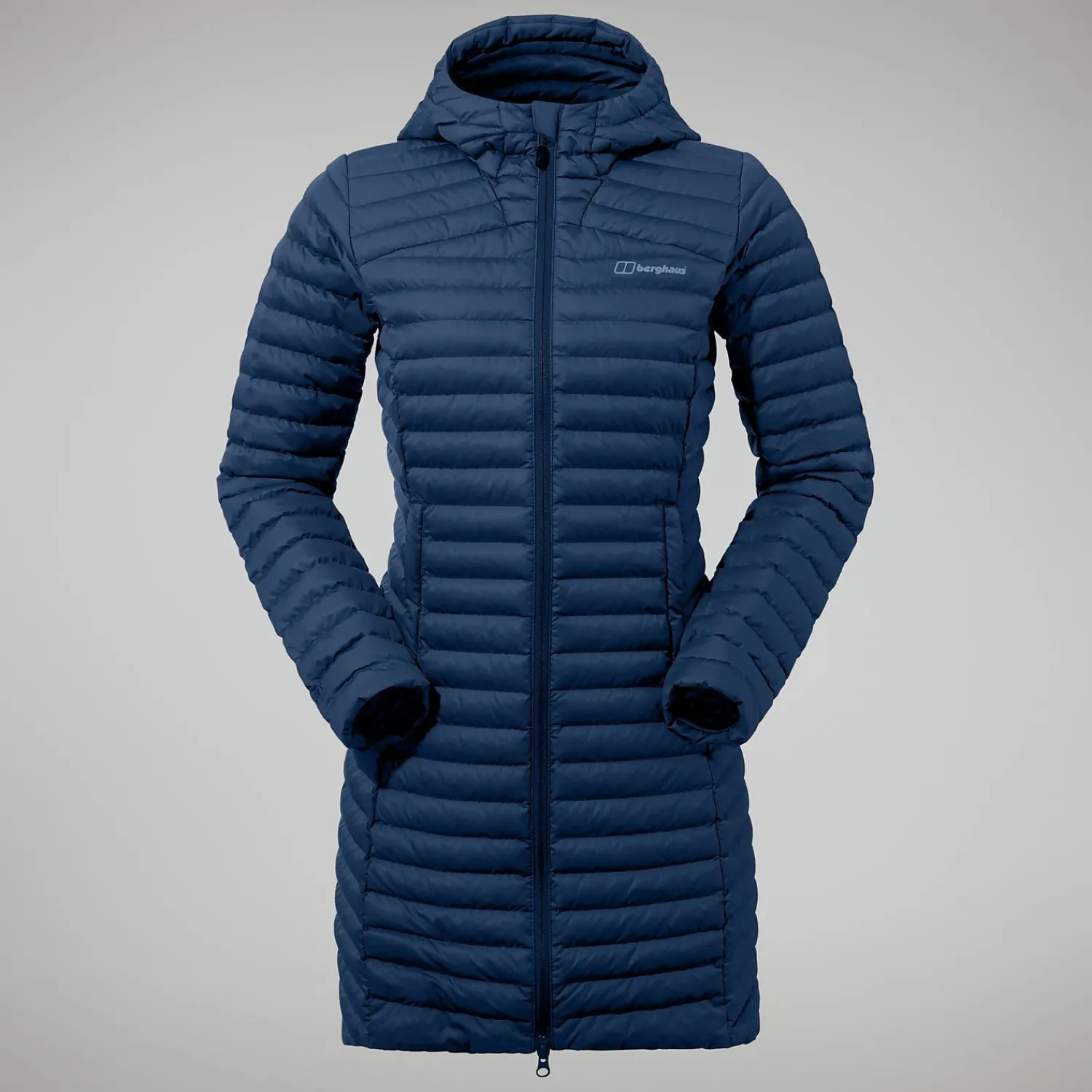 Berghaus Nula Micro Long Jacken für Damen - Dunkelblau-Damen Isolierend | Lightweight