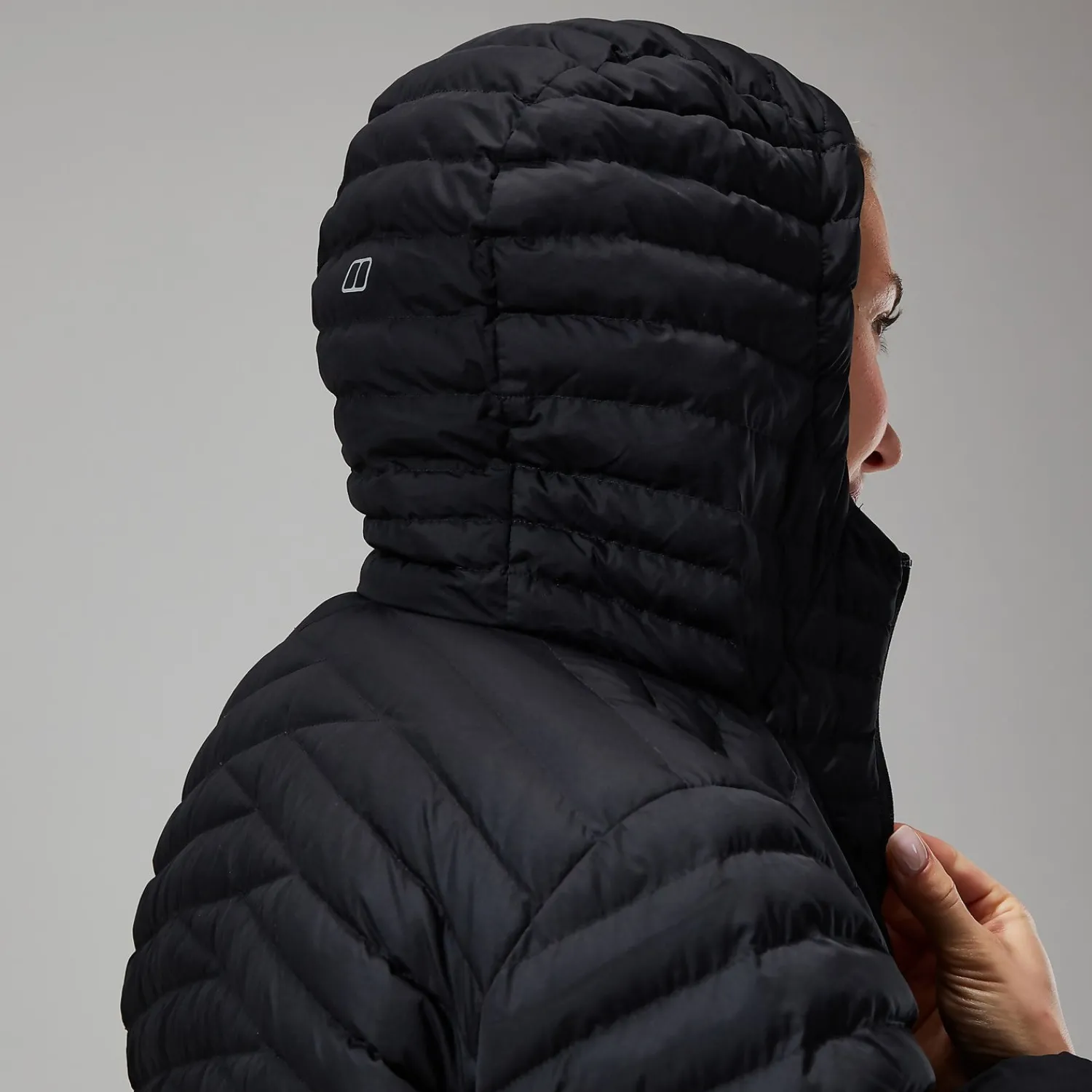 Berghaus Nula Micro Long Jacken für Damen - Schwarz-Damen Isolierend | Lightweight