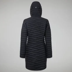 Berghaus Nula Micro Long Jacken für Damen - Schwarz-Damen Isolierend | Lightweight