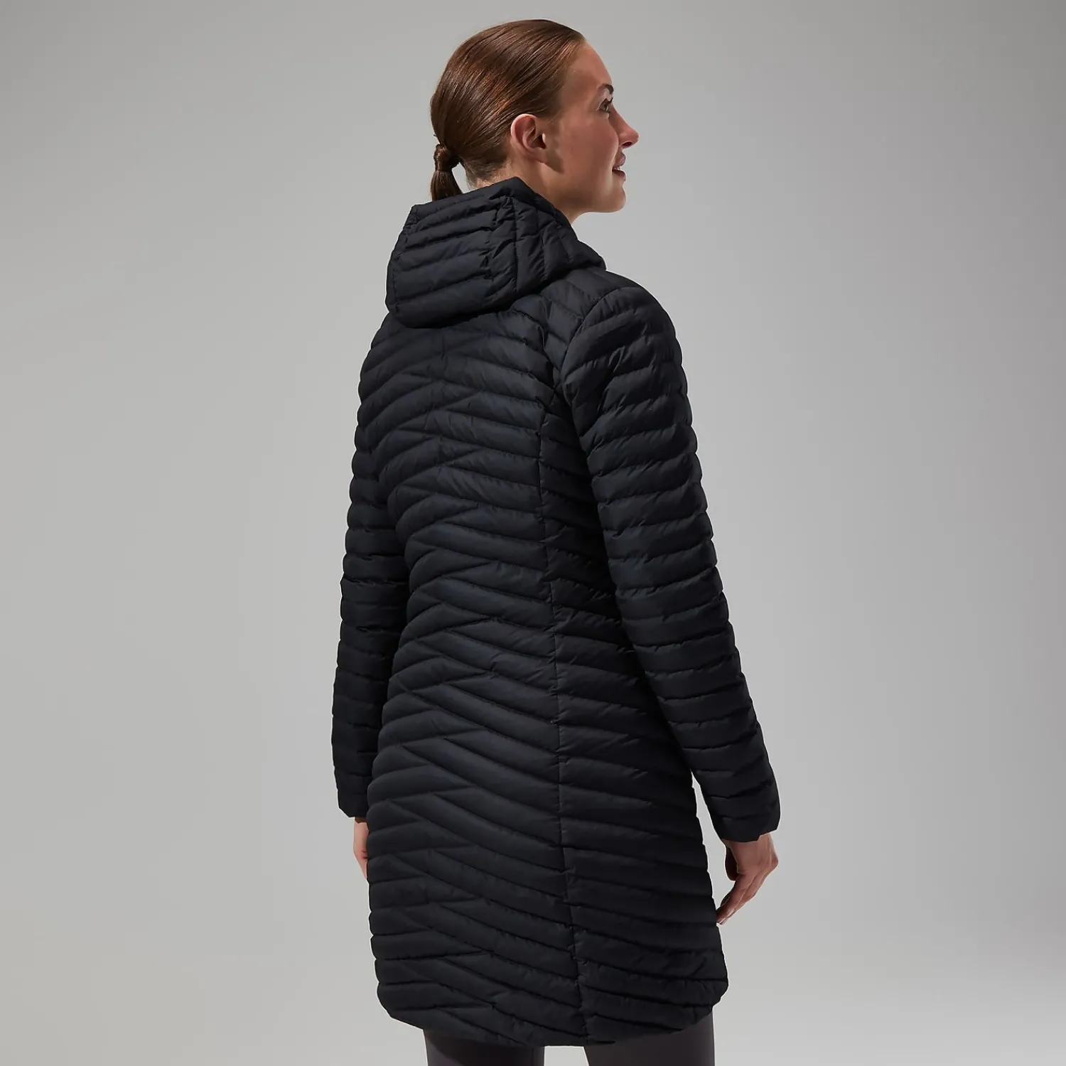 Berghaus Nula Micro Long Jacken für Damen - Schwarz-Damen Isolierend | Lightweight