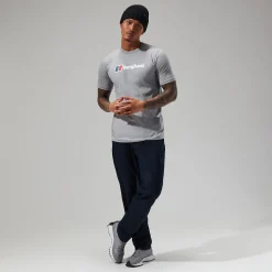 Berghaus Organic Big Classic Logo T-Shirt für Herren - Dunkelgrau-Herren T-shirts
