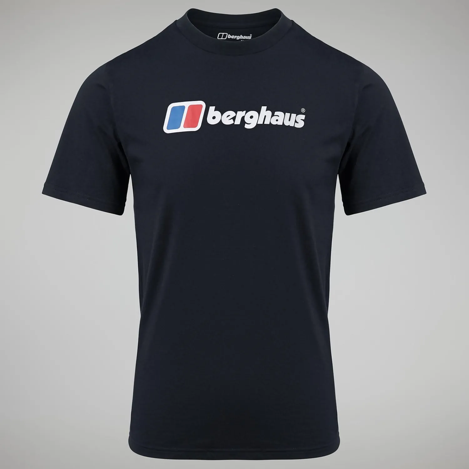 Berghaus Organic Big Classic Logo T-Shirt für Herren - Schwarz-Herren T-shirts