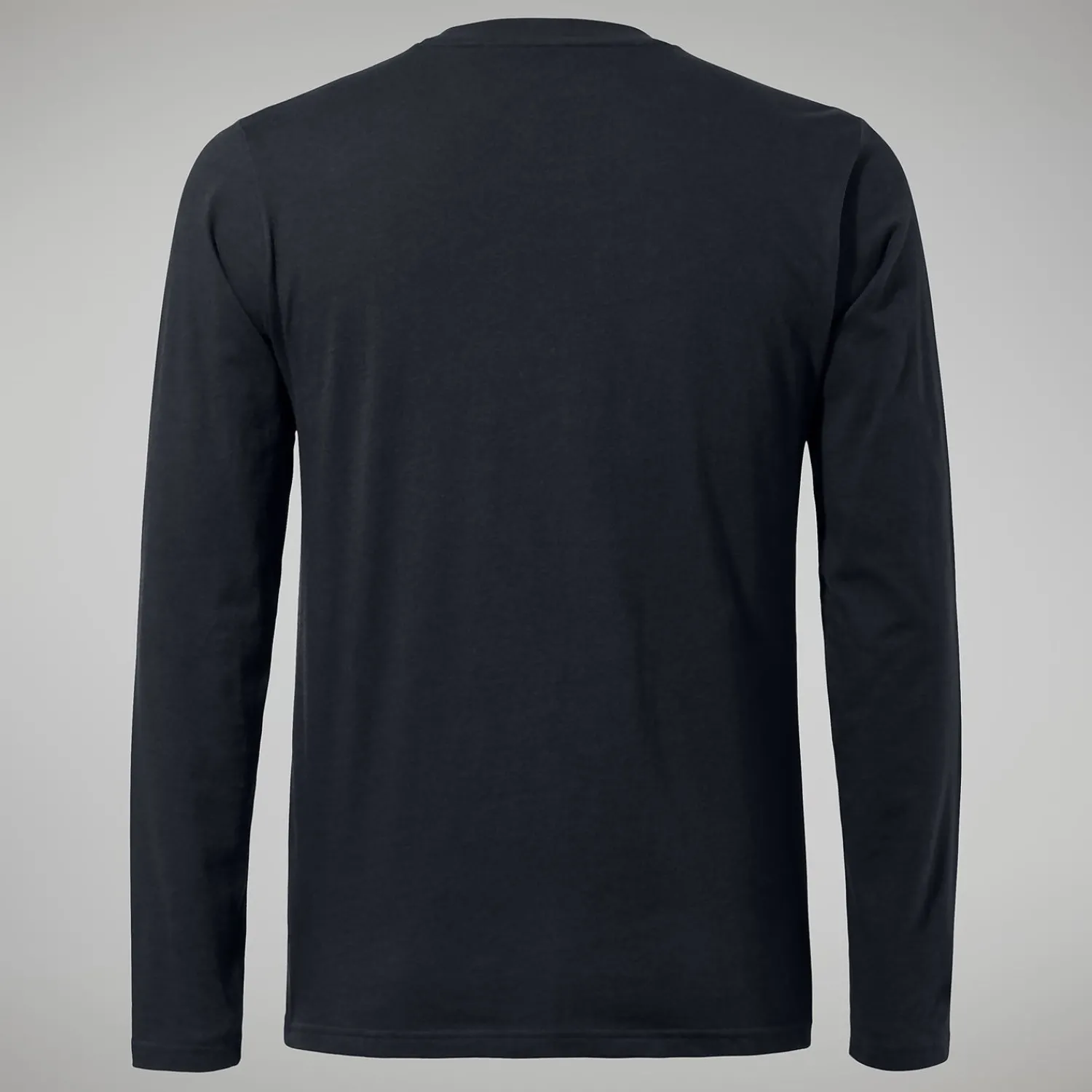 Berghaus Organic Big Logo Long Sleeve T-Shirt für Herren - Schwarz-Herren T-shirts
