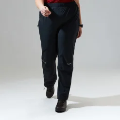 Berghaus Paclite Hose für Damen - Schwarz-Damen Überhosen | Lange Hosen