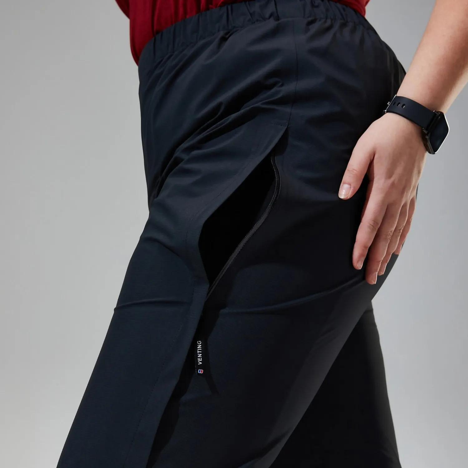 Berghaus Paclite Hose für Damen - Schwarz-Damen Überhosen | Lange Hosen