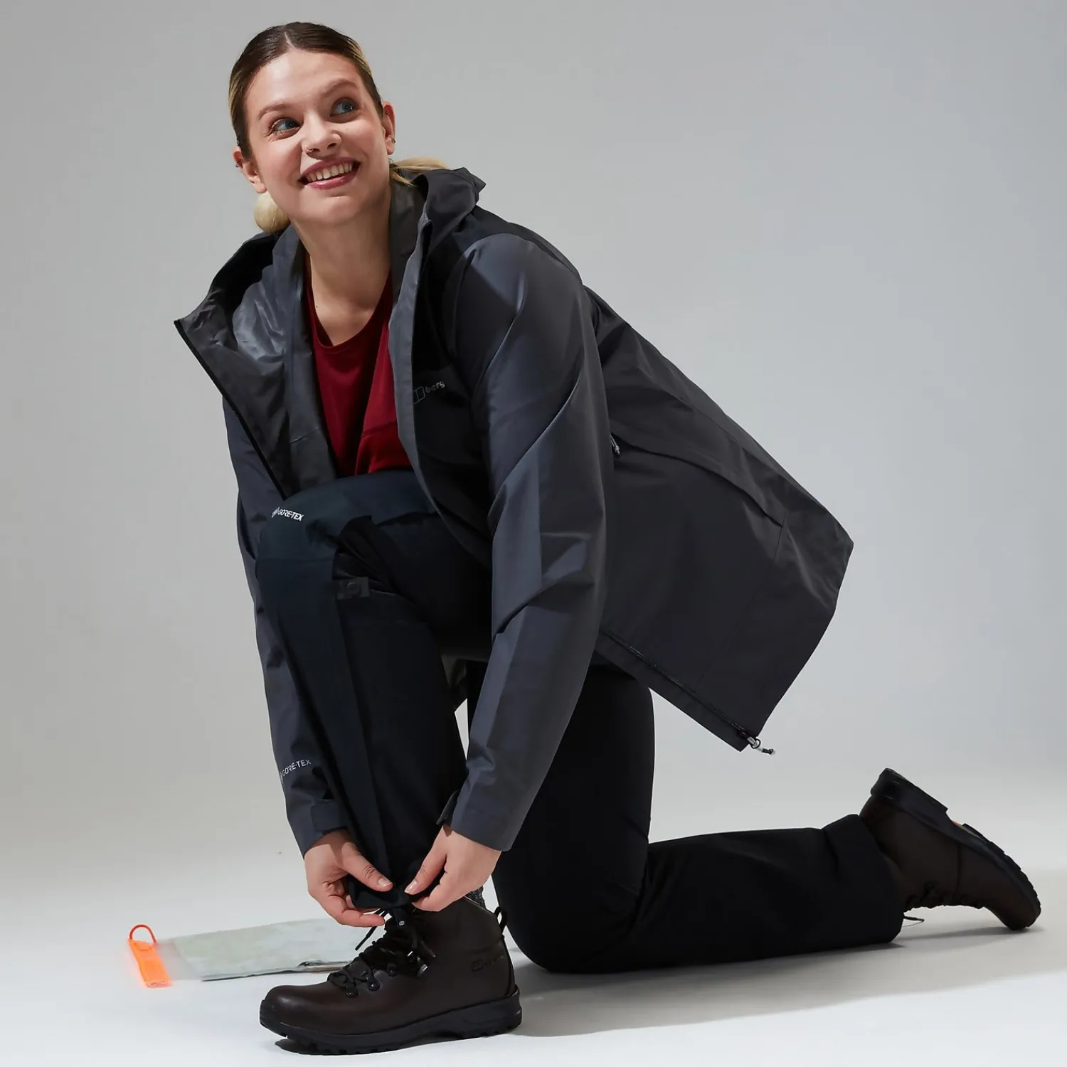 Berghaus Paclite Hose für Damen - Schwarz-Damen Überhosen | Lange Hosen