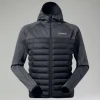 Berghaus Pravitale Hybrid Jacken für Herren - Schwarz/Grau-Herren Isolierend | Herren Leichte