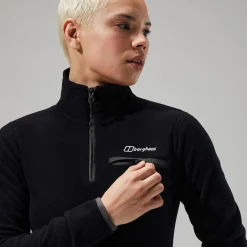 Berghaus Prism 2.0 Micro Half Zip Fleece für Damen - Schwarz-Damen Fleece