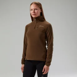 Berghaus Prism 2.0 Micro Half Zip Fleece für Damen - Braun-Damen Fleece