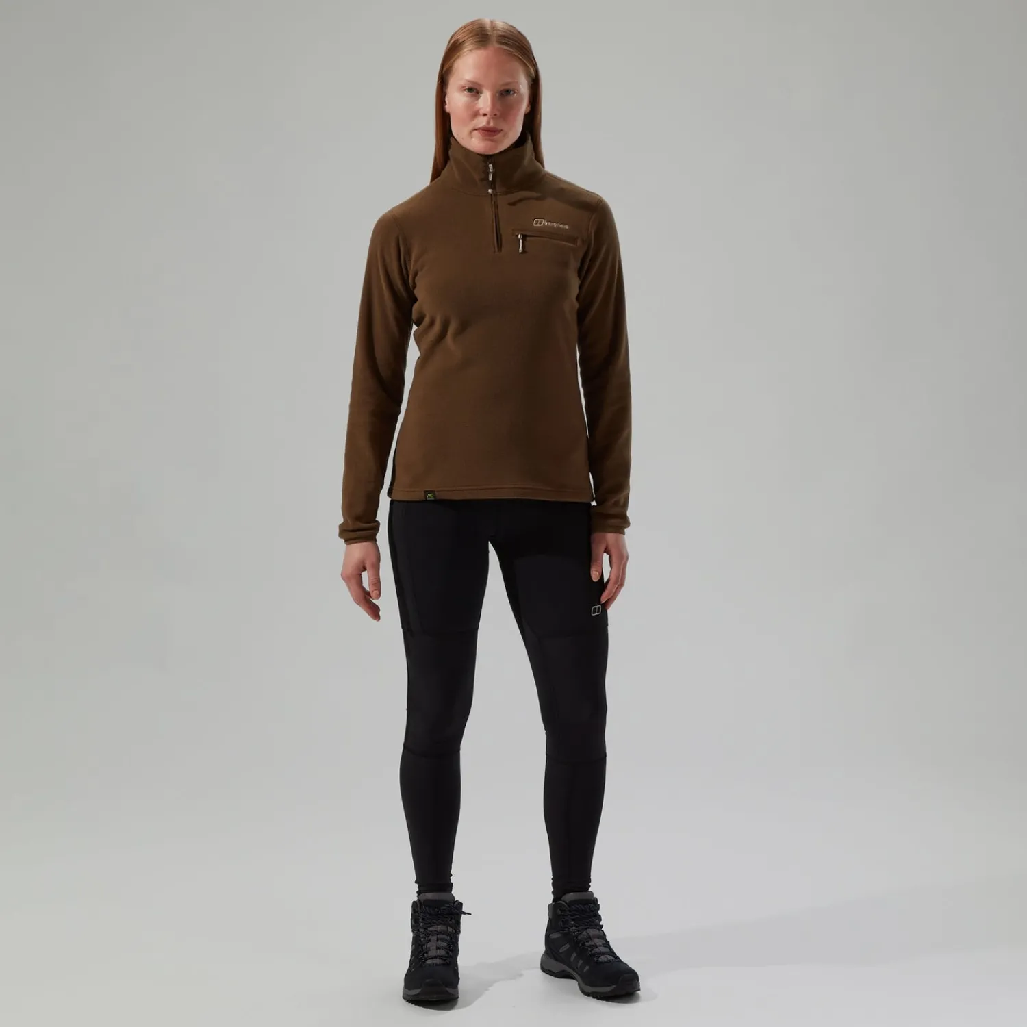 Berghaus Prism 2.0 Micro Half Zip Fleece für Damen - Braun-Damen Fleece