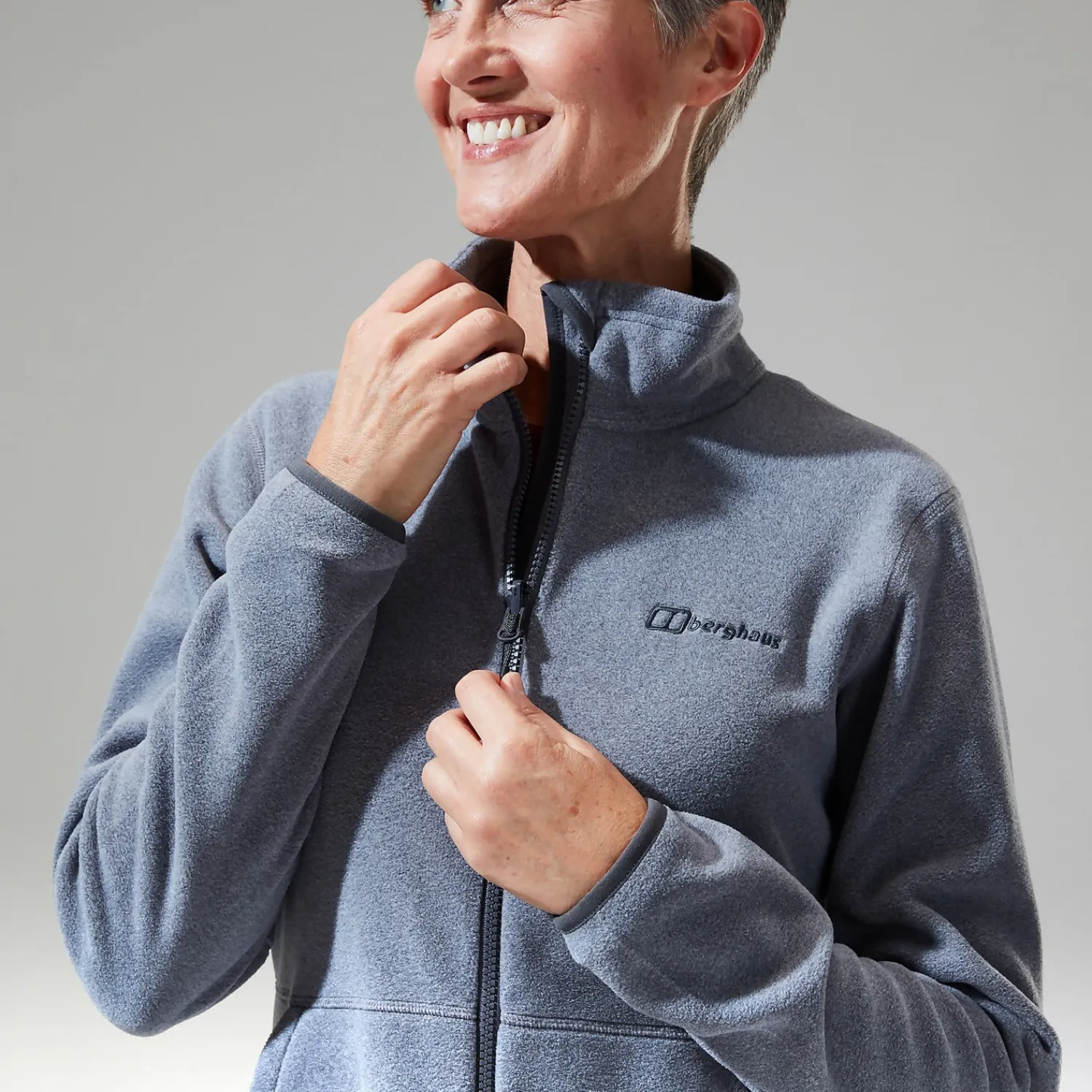 Berghaus Prism 2.0 Micro InterActive Fleece für Damen - Hellgrau/Grau-Damen Fleece