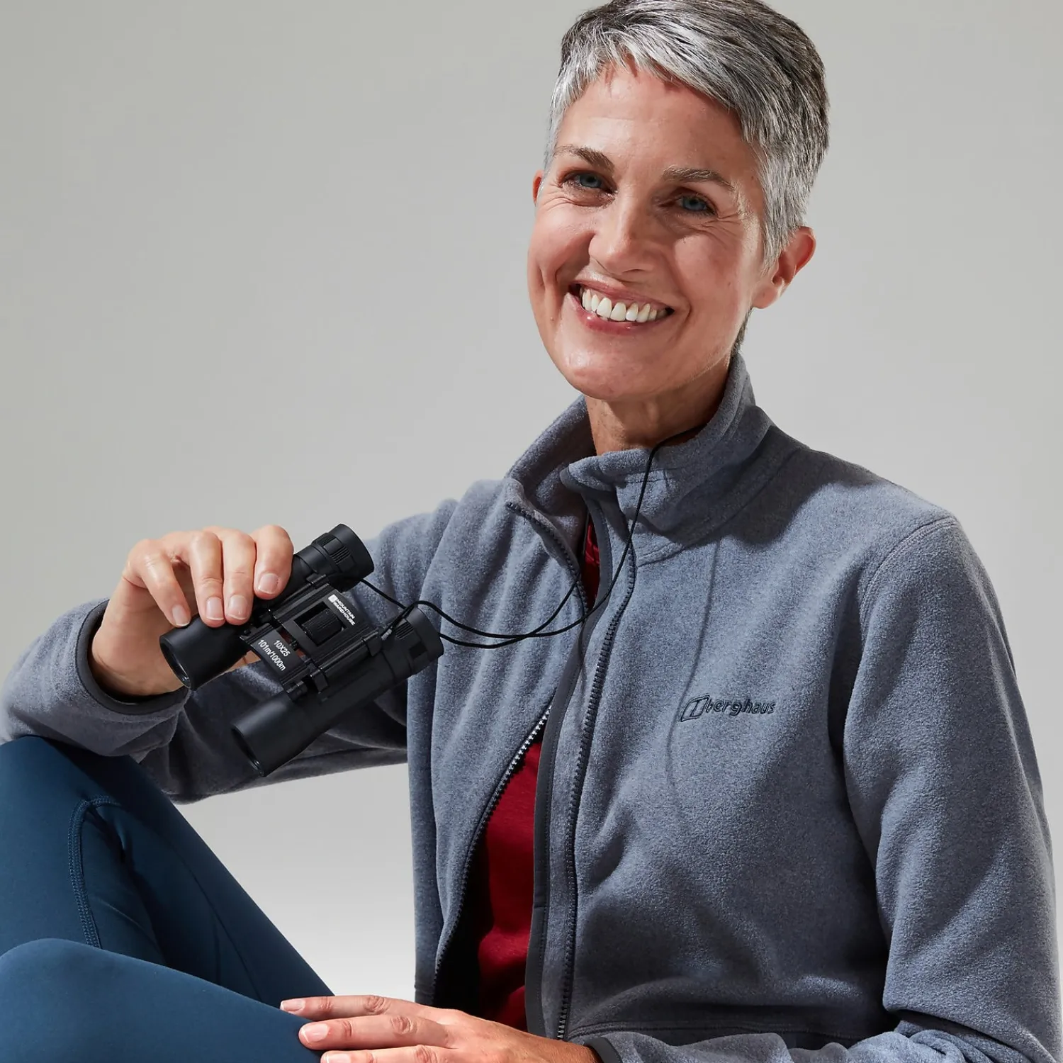 Berghaus Prism 2.0 Micro InterActive Fleece für Damen - Hellgrau/Grau-Damen Fleece