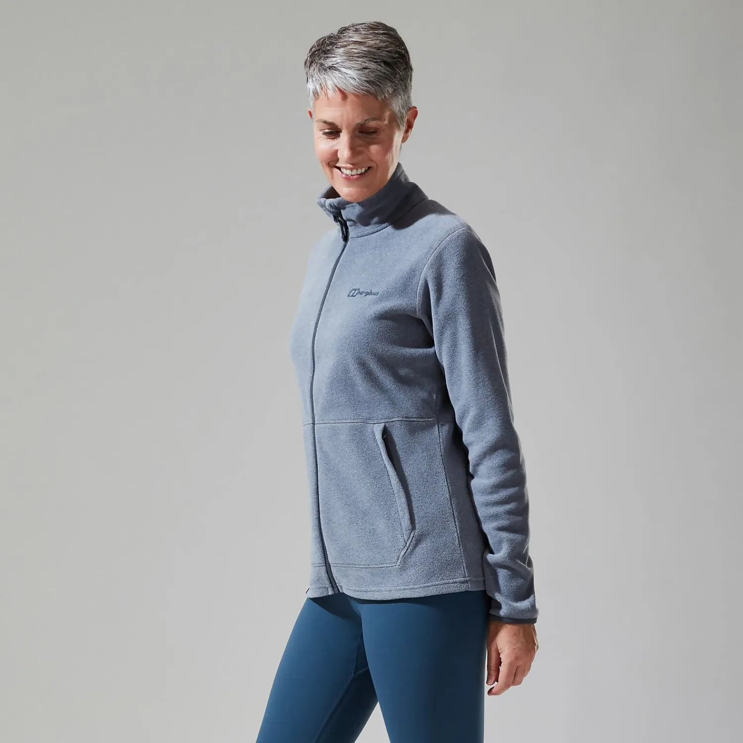 Berghaus Prism 2.0 Micro InterActive Fleece für Damen - Hellgrau/Grau-Damen Fleece