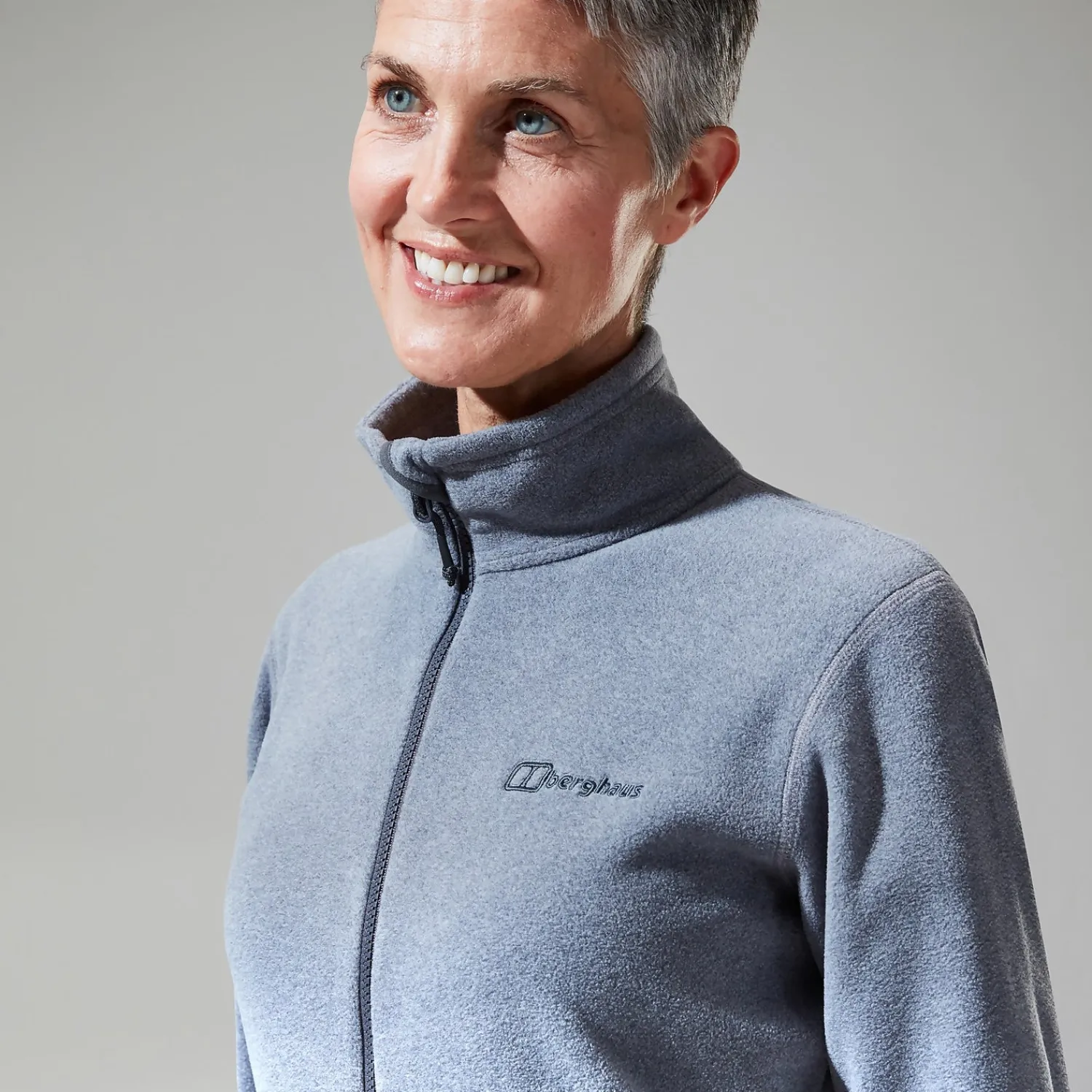 Berghaus Prism 2.0 Micro InterActive Fleece für Damen - Hellgrau/Grau-Damen Fleece