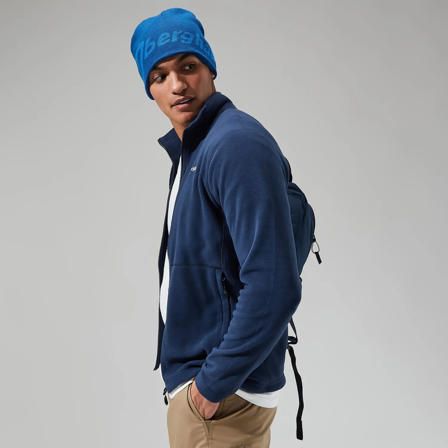 Berghaus Prism Micro Polartec InterActive Jacken für Herren - Dunkelblau-Herren Fleece