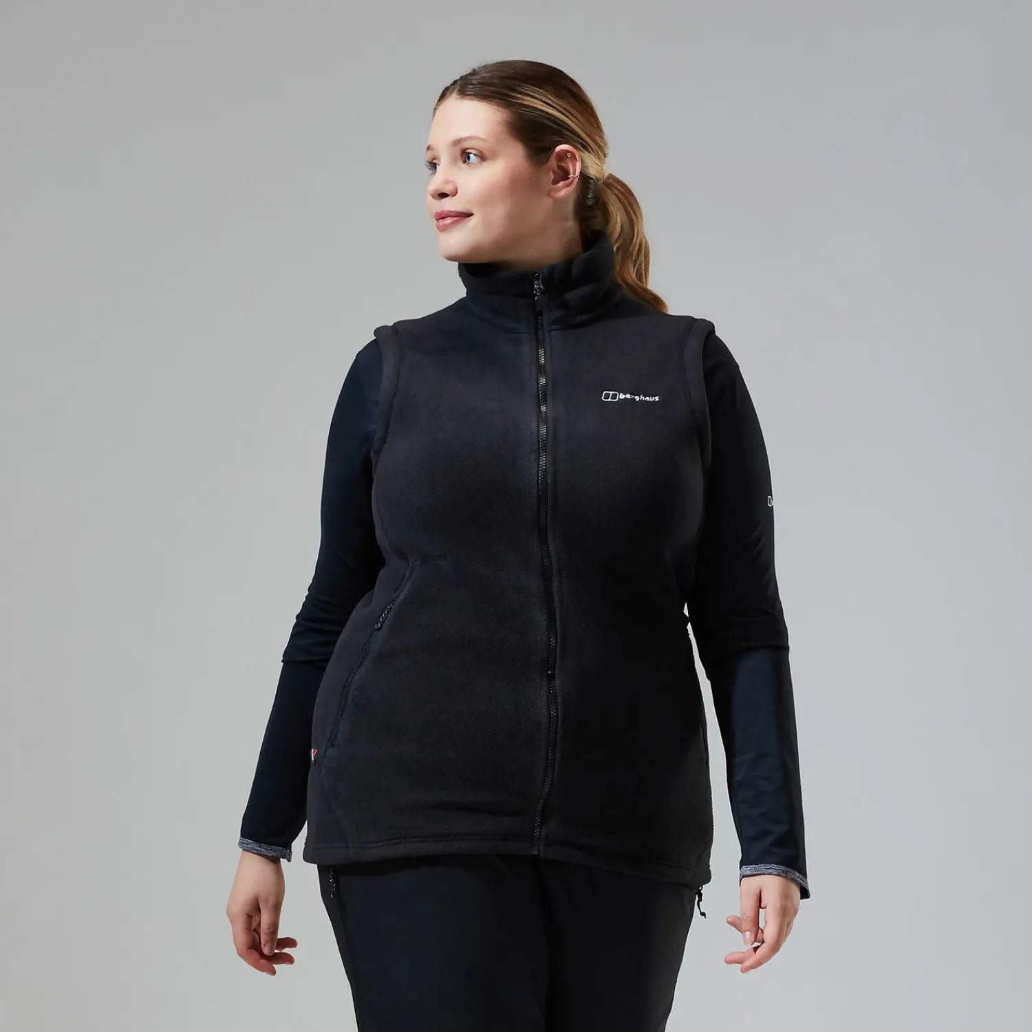 Berghaus Prism Polartec InterActive Weste für Damen - Schwarz-Damen Fleece | Westen