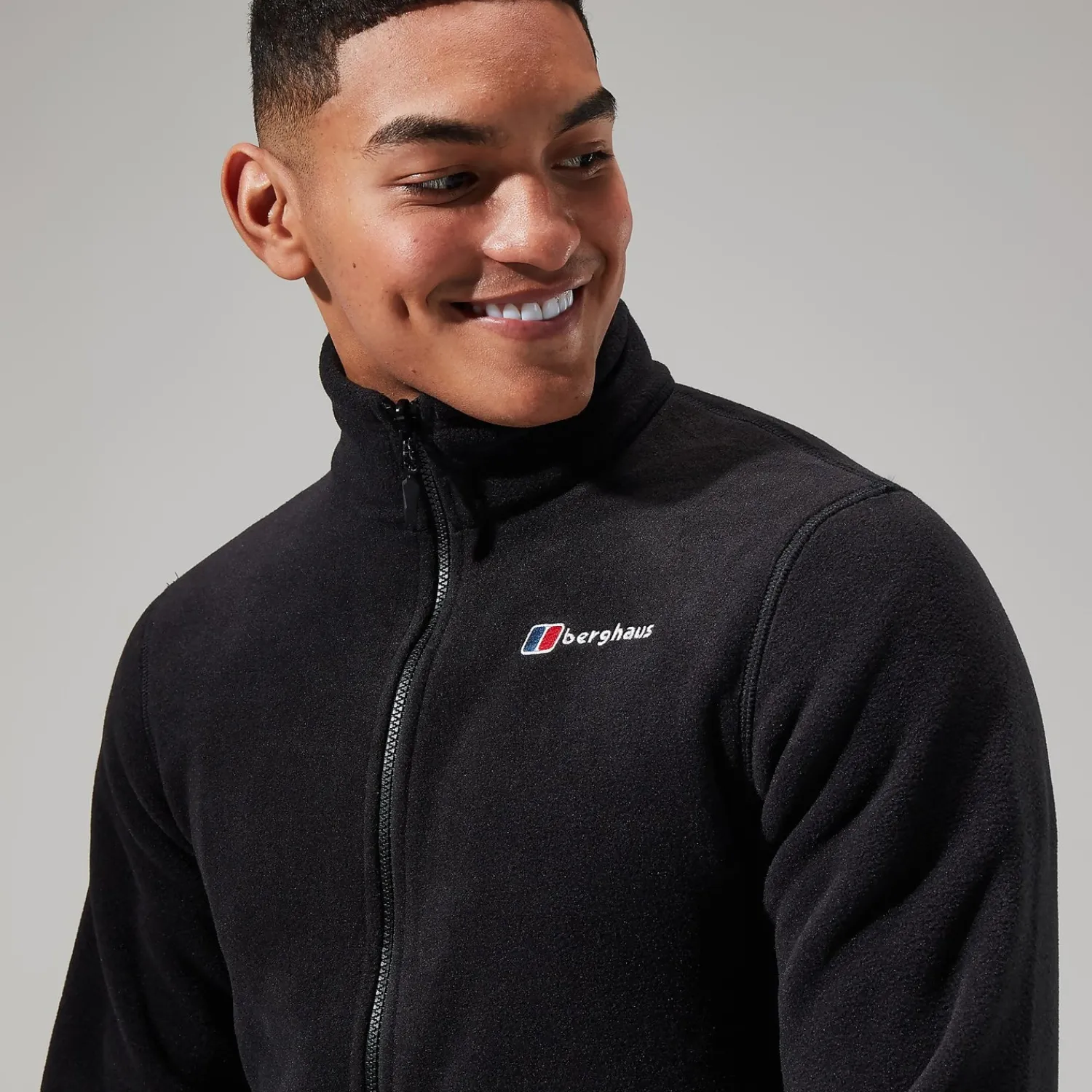 Berghaus Prism Polartec InterActive Jacken für Herren - Schwarz-Herren Fleece