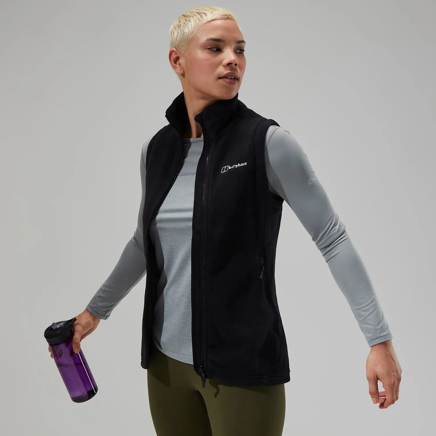Berghaus Prism Polartec InterActive Weste für Damen - Schwarz-Damen Fleece | Westen