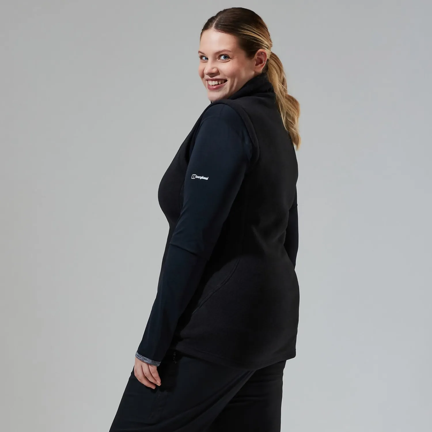 Berghaus Prism Polartec InterActive Weste für Damen - Schwarz-Damen Fleece | Westen
