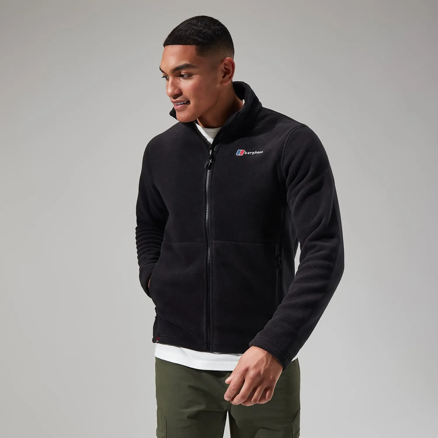 Berghaus Prism Polartec InterActive Jacken für Herren - Schwarz-Herren Fleece