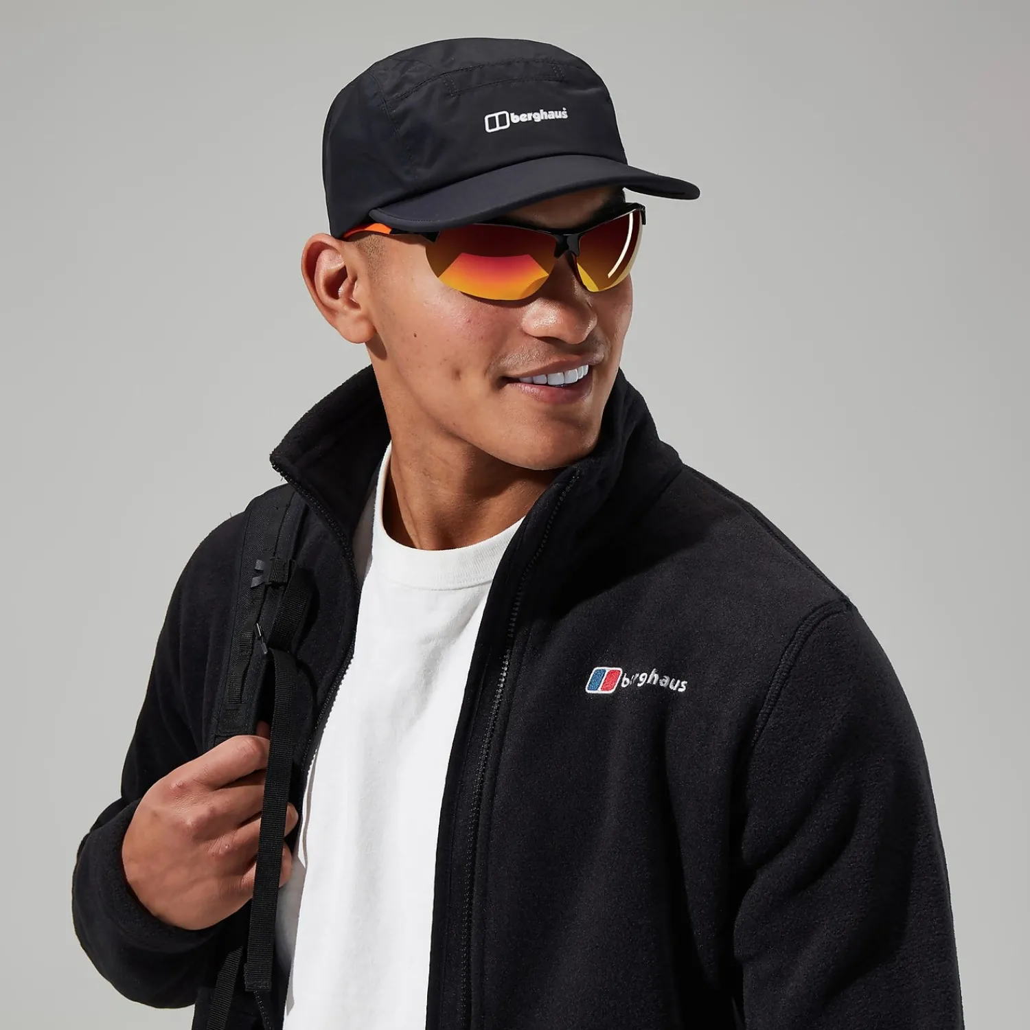 Berghaus Prism Polartec InterActive Jacken für Herren - Schwarz-Herren Fleece