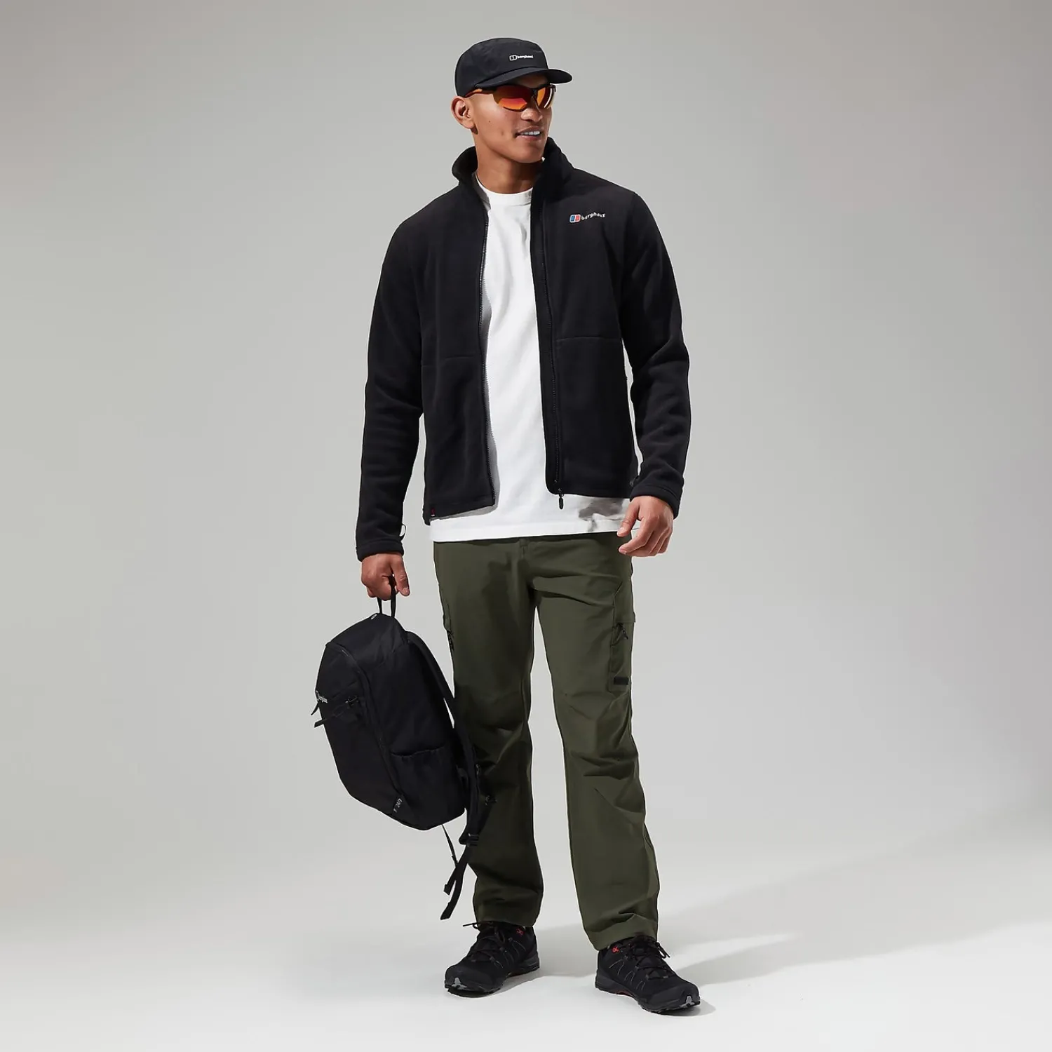 Berghaus Prism Polartec InterActive Jacken für Herren - Schwarz-Herren Fleece