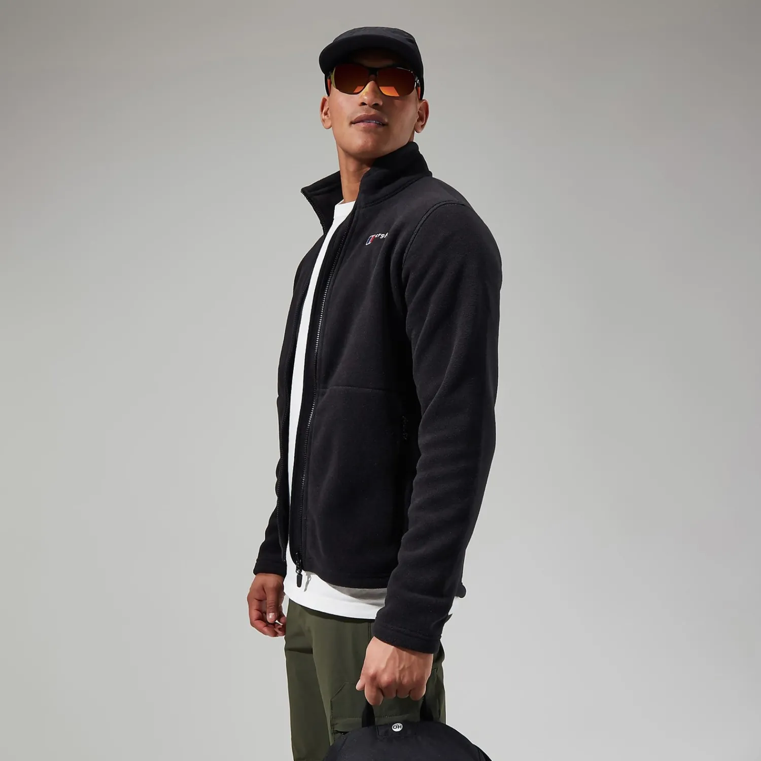 Berghaus Prism Polartec InterActive Jacken für Herren - Schwarz-Herren Fleece