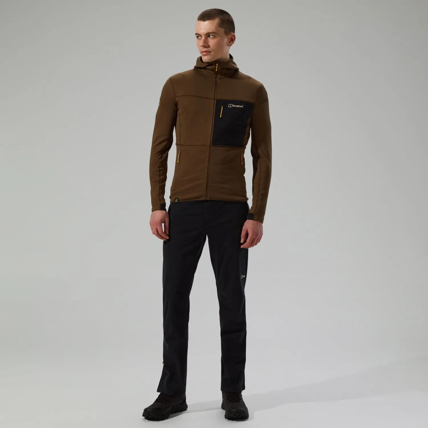 Berghaus Ridge-Hiker Kapuzenjacke für Herren - Braun/Schwarz-Herren Hoodies Und Sweatshirts