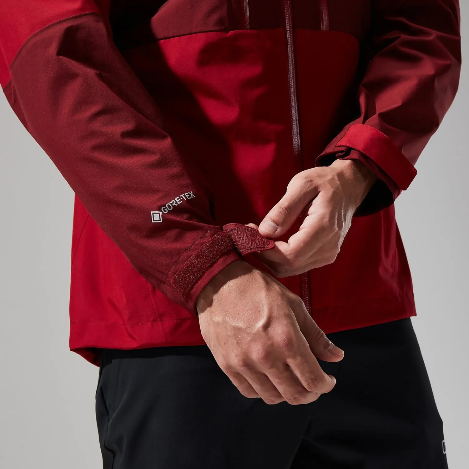 Berghaus Ridgemaster Jacke für Herren - Dunkelrot-Herren Wasserdicht