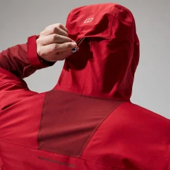 Berghaus Ridgemaster Jacke für Herren - Dunkelrot-Herren Wasserdicht