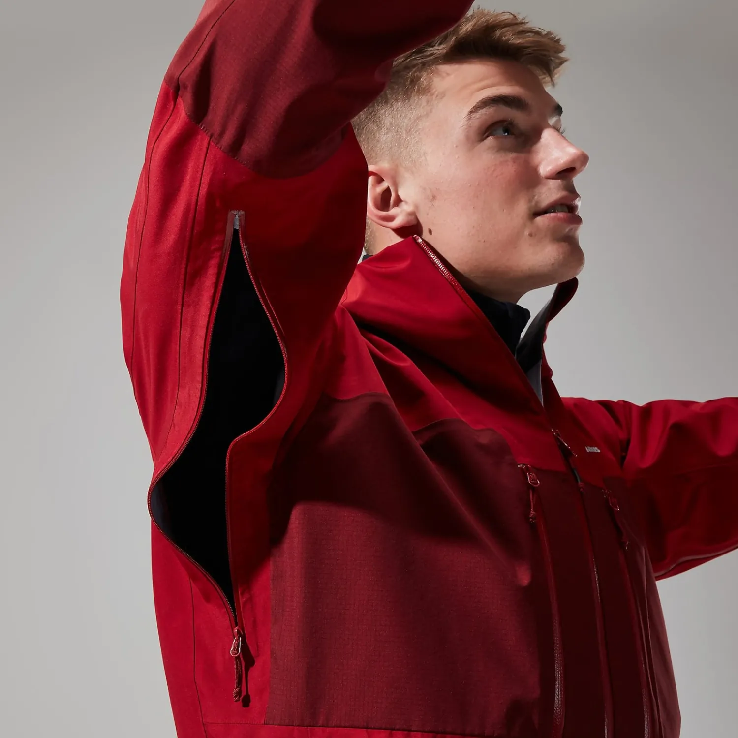 Berghaus Ridgemaster Jacke für Herren - Dunkelrot-Herren Wasserdicht