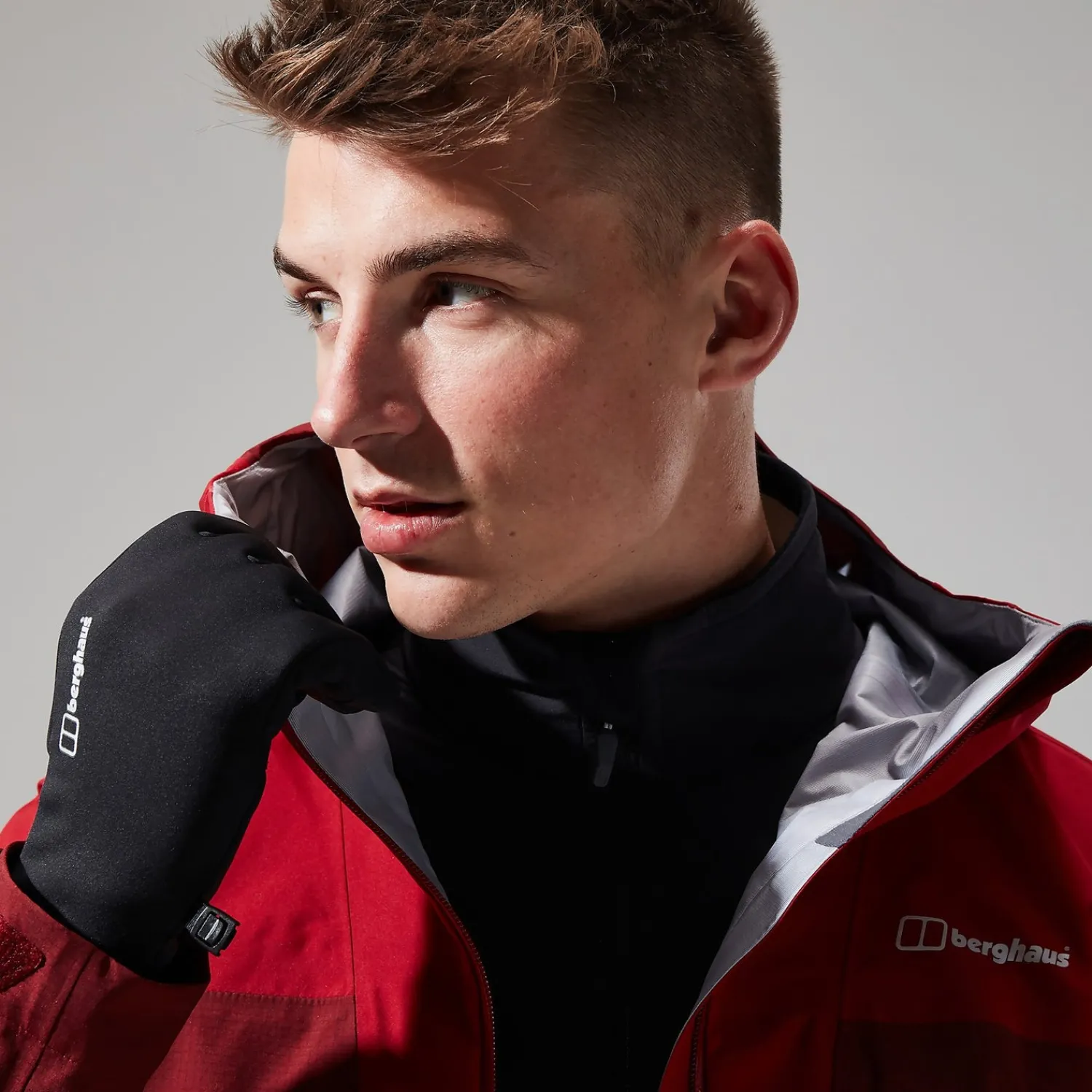 Berghaus Ridgemaster Jacke für Herren - Dunkelrot-Herren Wasserdicht
