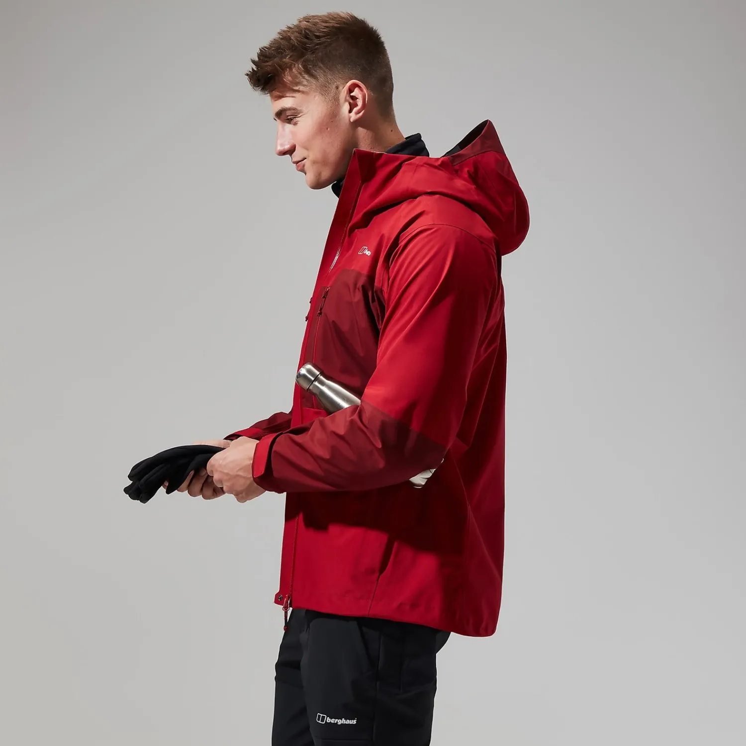 Berghaus Ridgemaster Jacke für Herren - Dunkelrot-Herren Wasserdicht