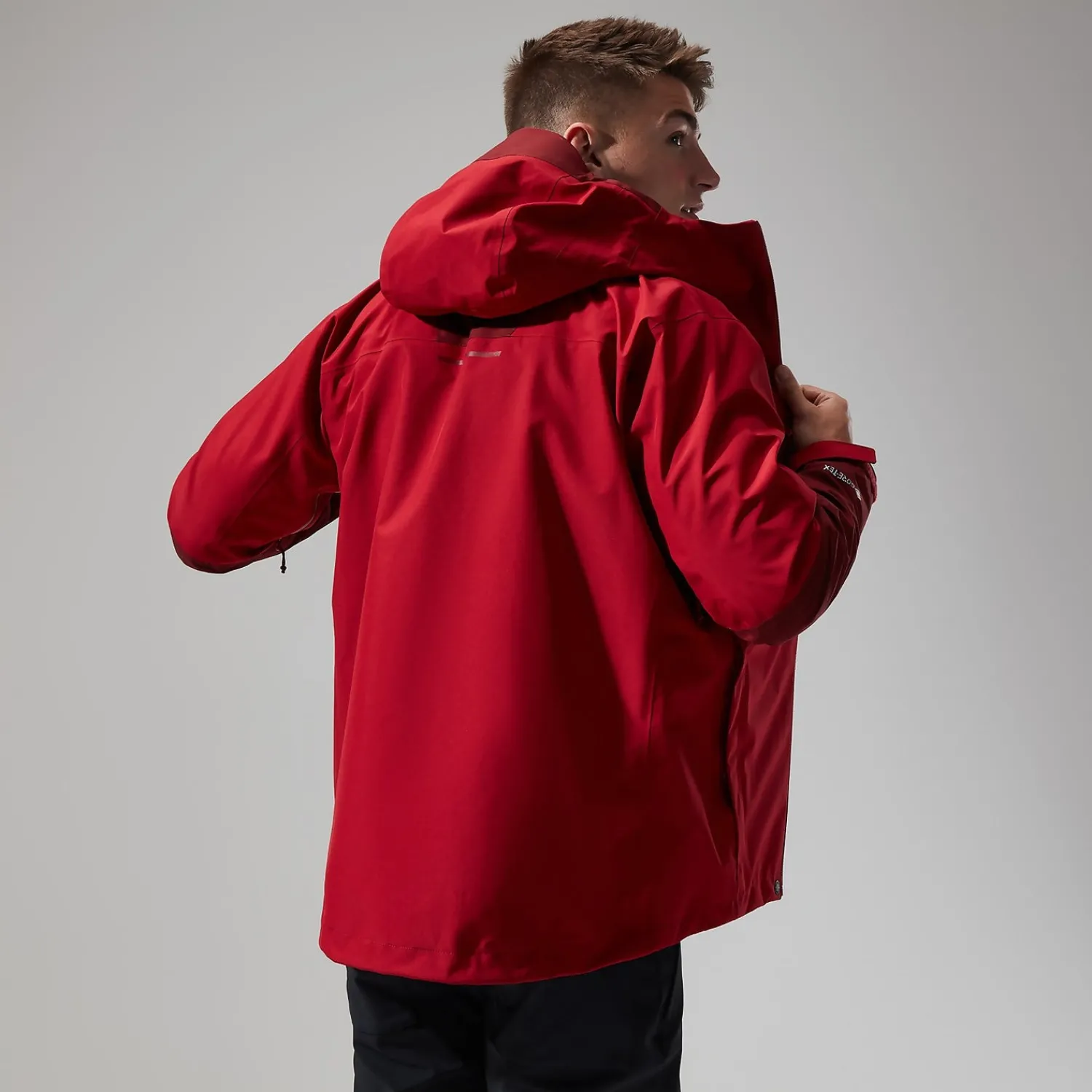 Berghaus Ridgemaster Jacke für Herren - Dunkelrot-Herren Wasserdicht