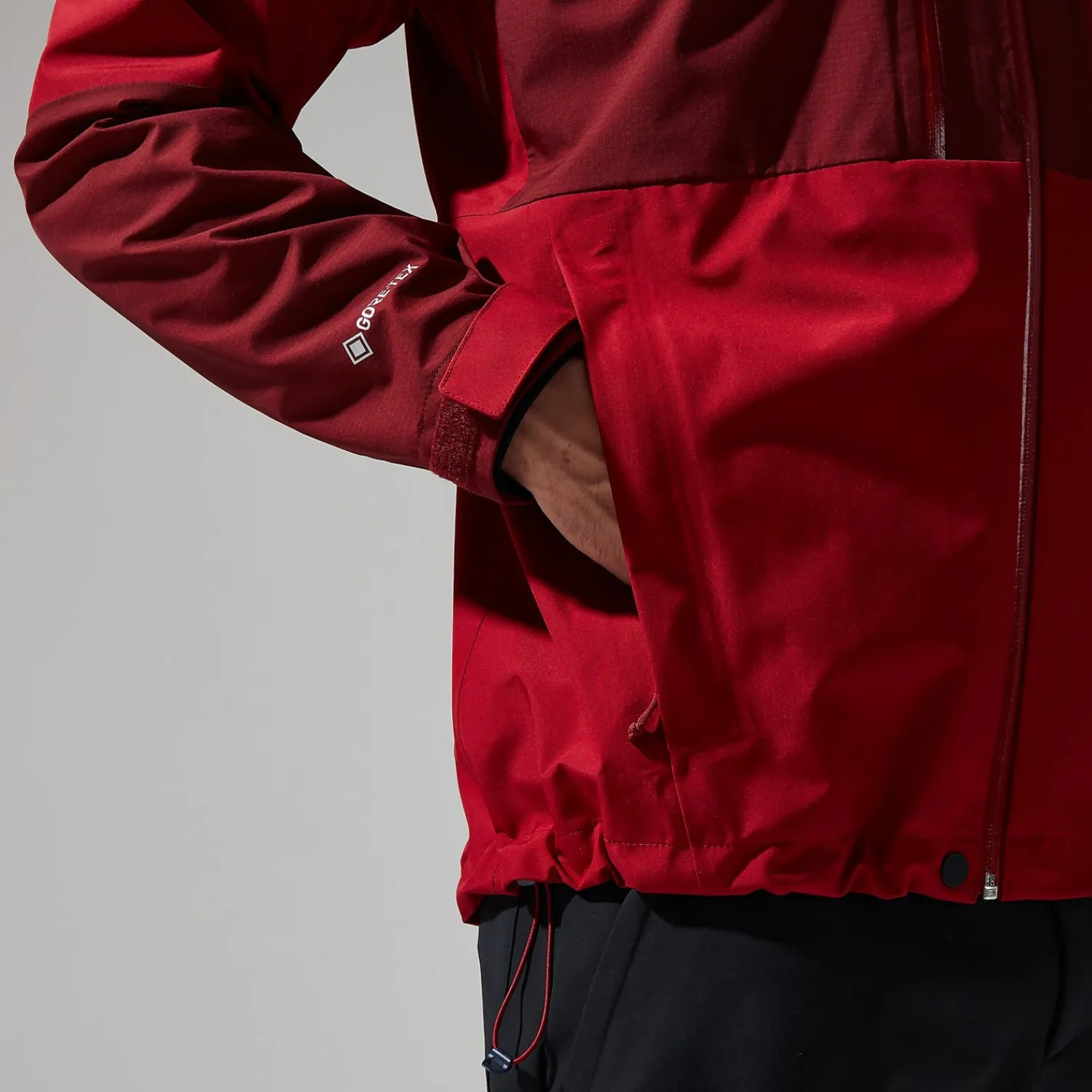 Berghaus Ridgemaster Jacke für Herren - Dunkelrot-Herren Wasserdicht